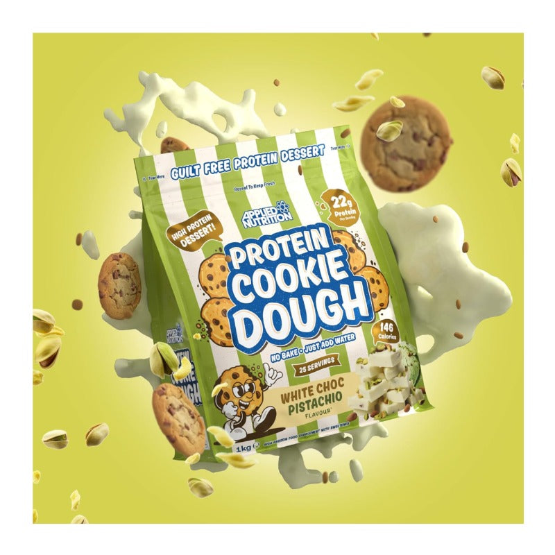 Applied nutrition protein cookie dough white choc pistachio 1KG