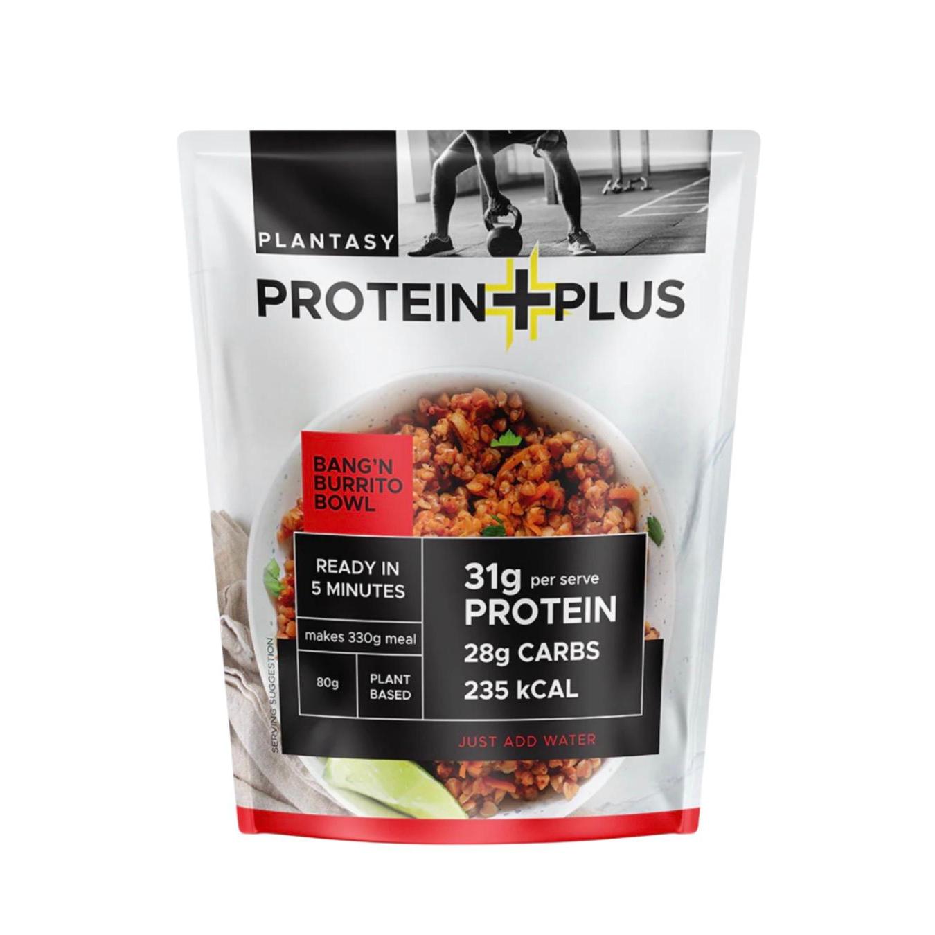 بلانتاسي بروتين بلس بانغين بوريتو باول - وجبة نباتية عالية البروتين 80غم