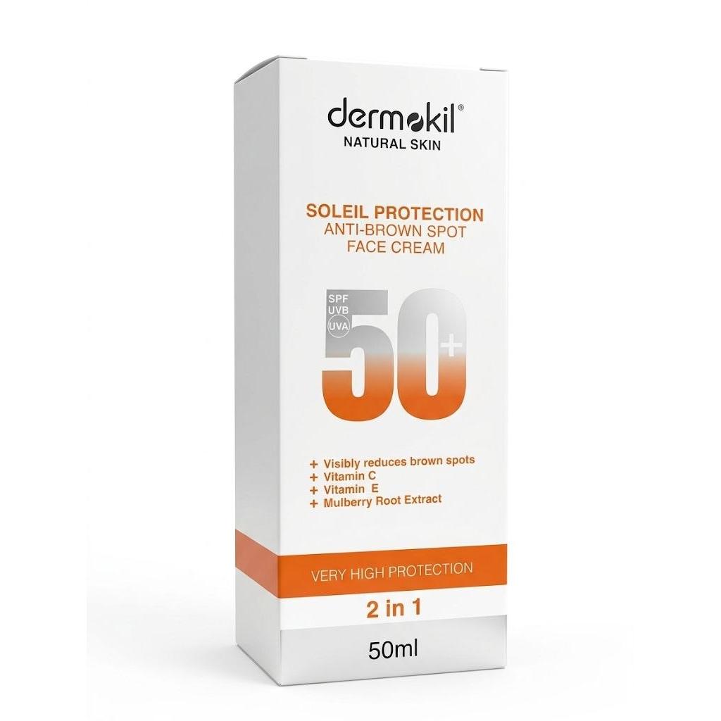Dermokil Soleil Protection Anti-Brown Spot Face Cream SPF 50+, 50ml