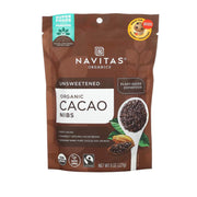 نافيتاس قطع الكاكاو الداكن العضوي غير محلى 227 جم