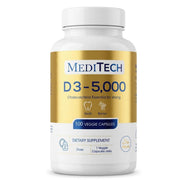 Meditech Vitamin D3 5000 IU 100 Veggie Capsules Halal