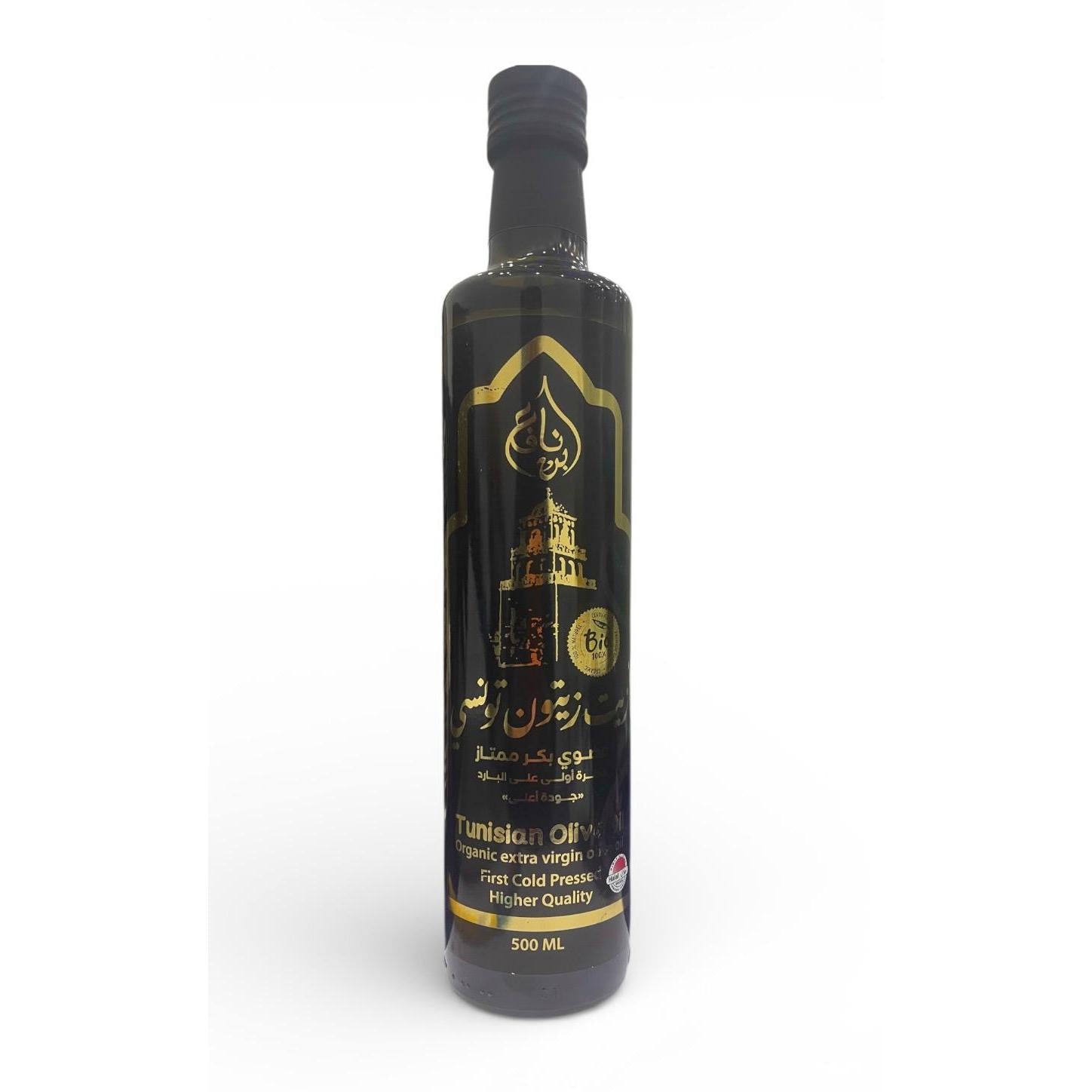 بن نافع زيت زيتون تونسي عضوي بكر ممتاز ذهبي 500 مل