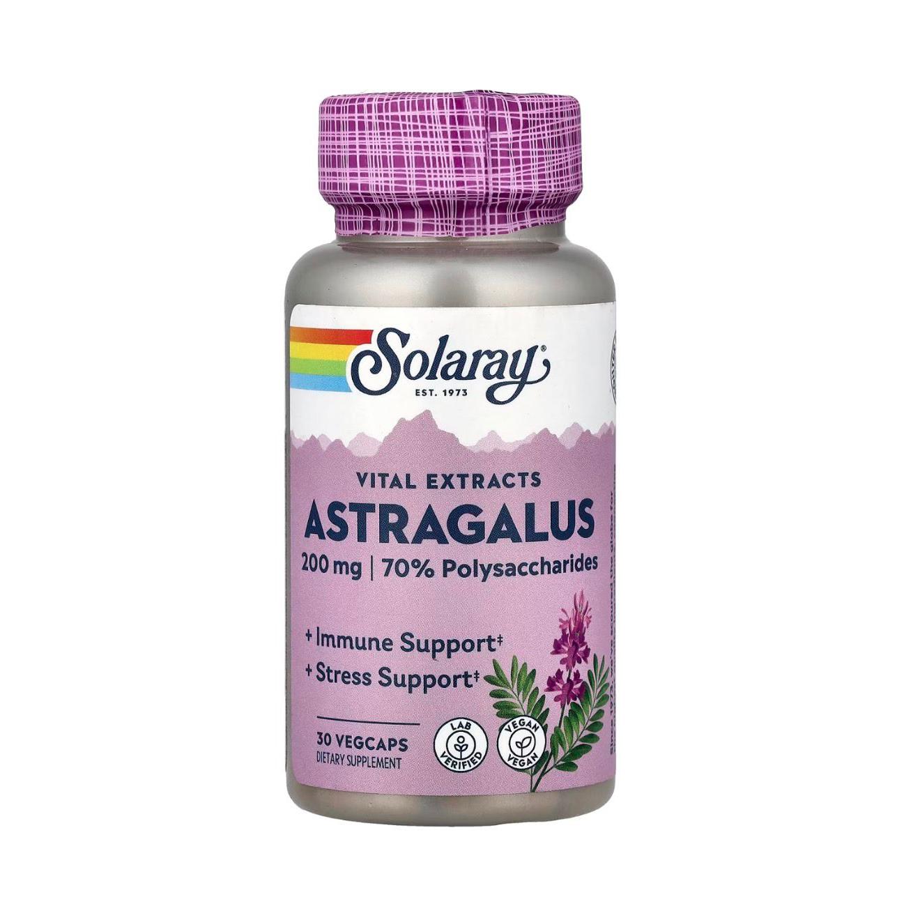 Solaray Astragalus Extract 200mg, 30 VegCaps