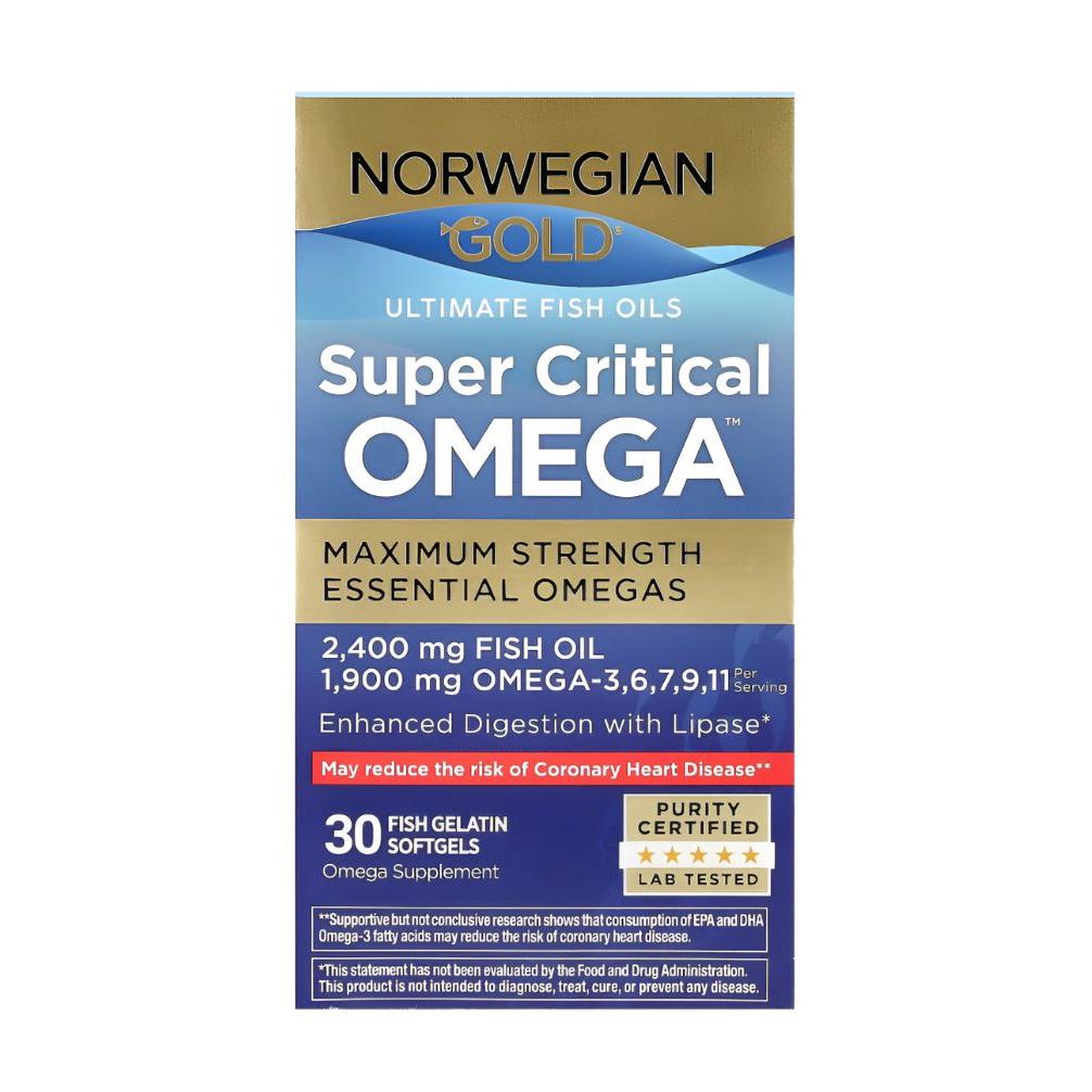 رينيولايف سوبر أوميغا 3 زيت السمك النرويجي الذهبي 30 كبسولة