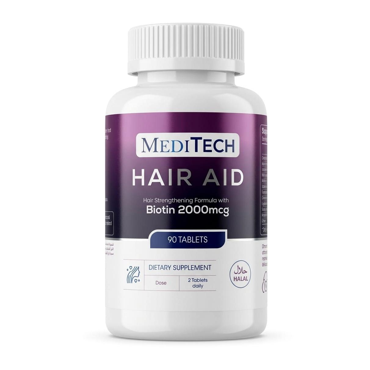 Meditech Hair Strengthening Formula with Biotin 2000 mcg 90 Tablets