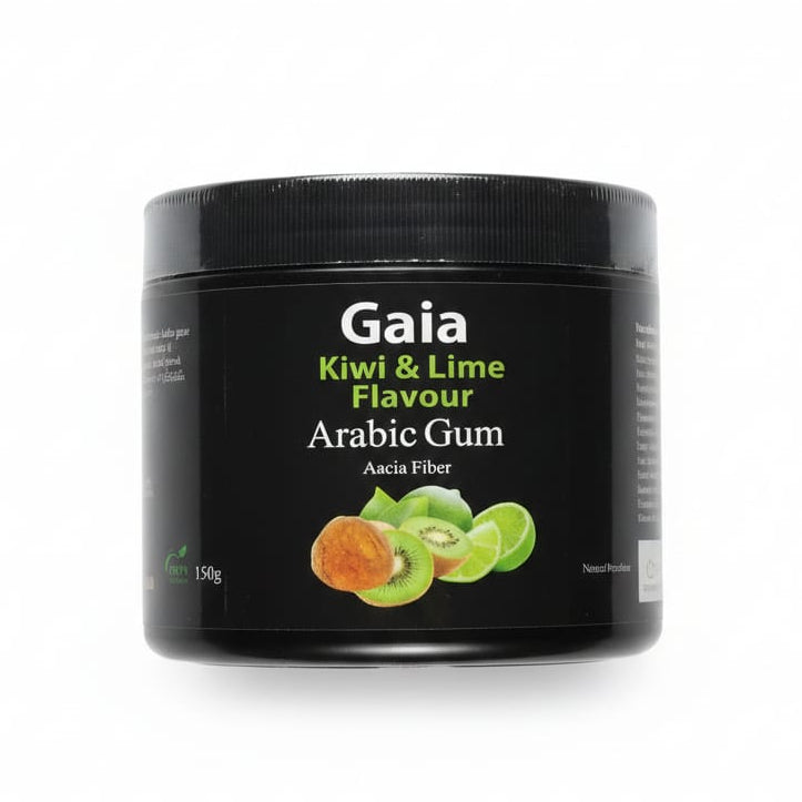 غايا مسحوق الصمغ العربي أكاسيا فايبر أكاسيا - بنكهة الكيوي والليمون (150غم)