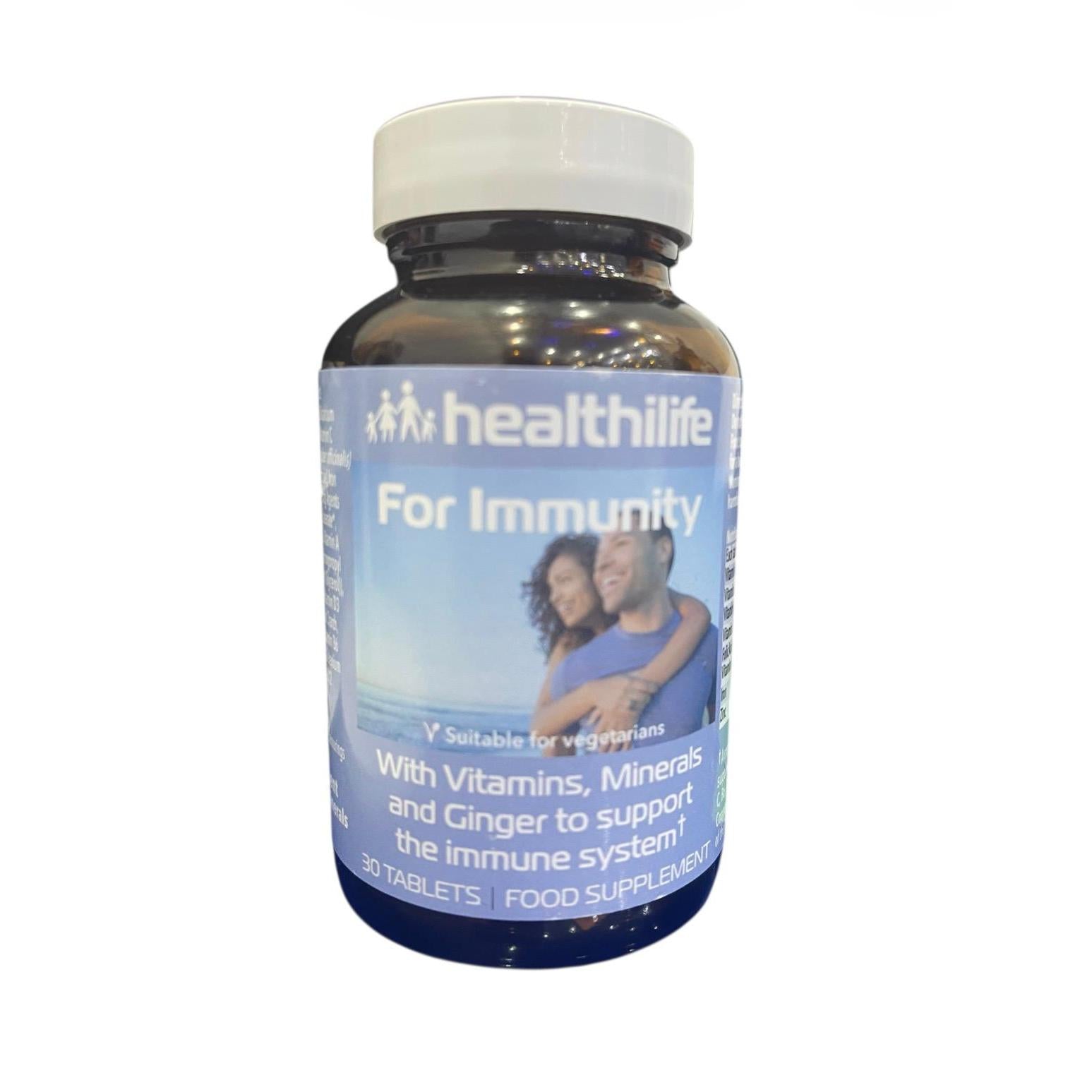 هيلثي لايف للمناعة الفيتامينات والمعادن ودعم المناعة بالزنجبيل 30 قرص نباتي