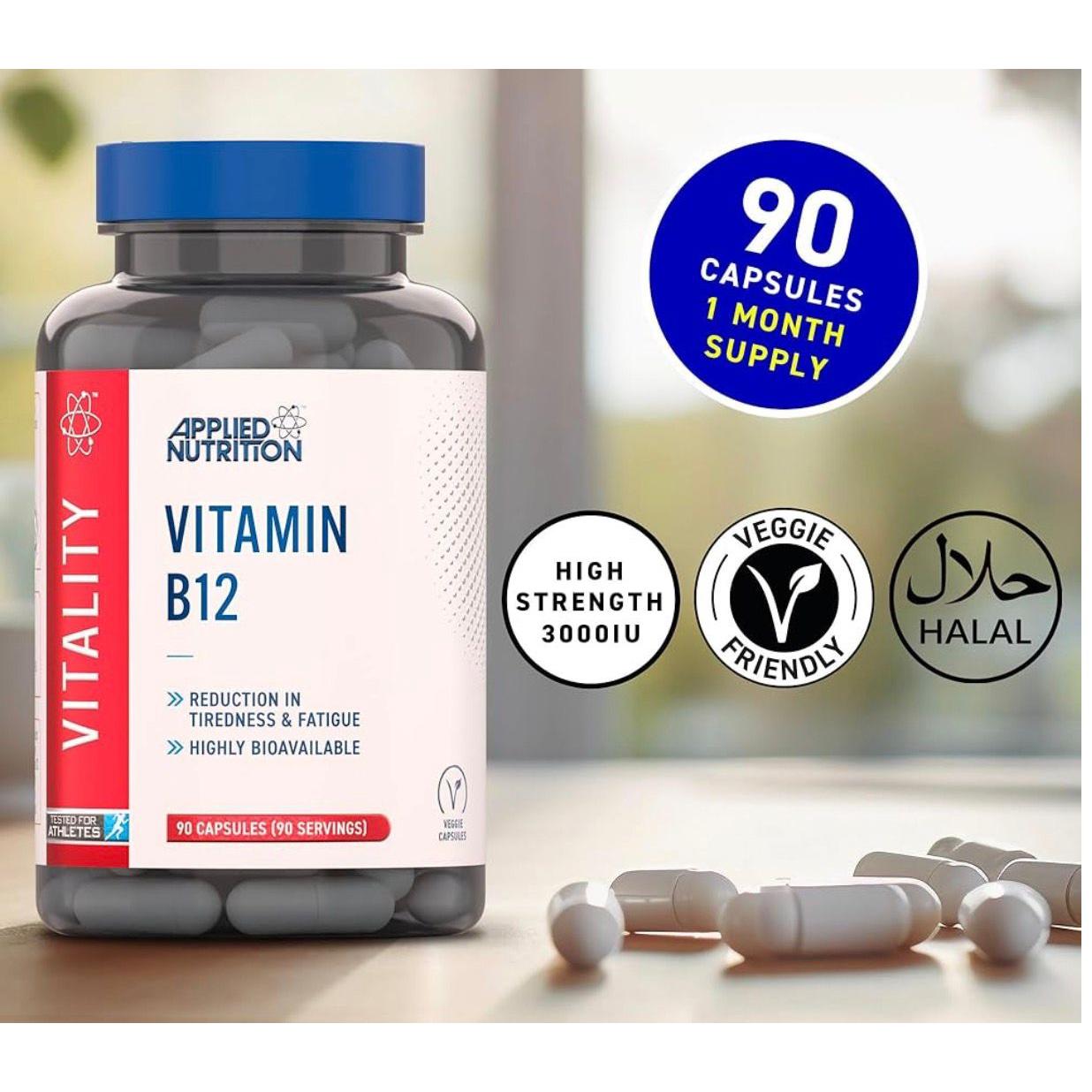 ابليد نيوتريشن فيتامين بي 12 خالي من الغلوتين نباتي 90 حبة نباتي
