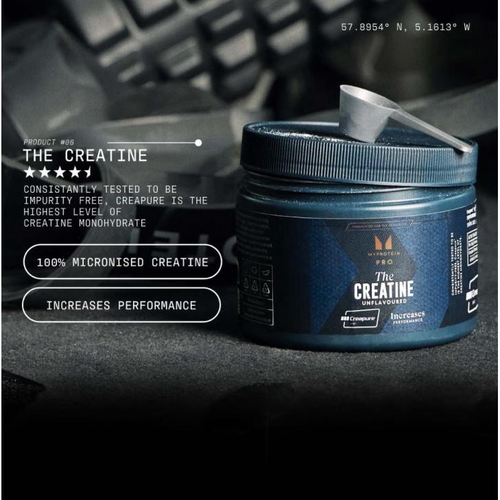 مسحوق كرياتين مع Creapure بدون نكهة 250 جرام