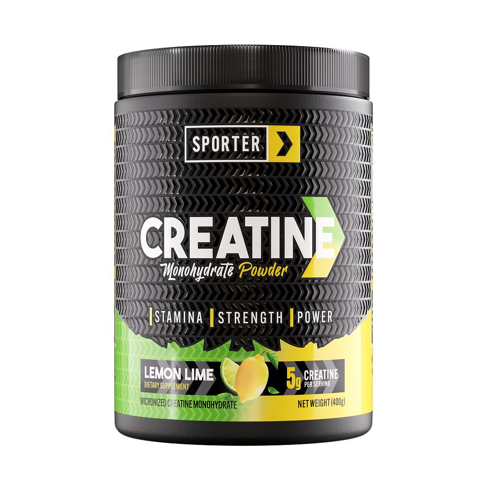 Sporter Creatine Monohydrate Lemon Lime, 400 grams