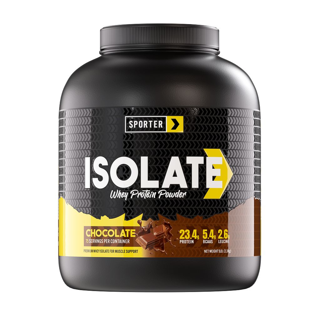 Sporter - Whey Protein Powder Isolate 5 lbs (2.3 kg) Chocolate Flavor