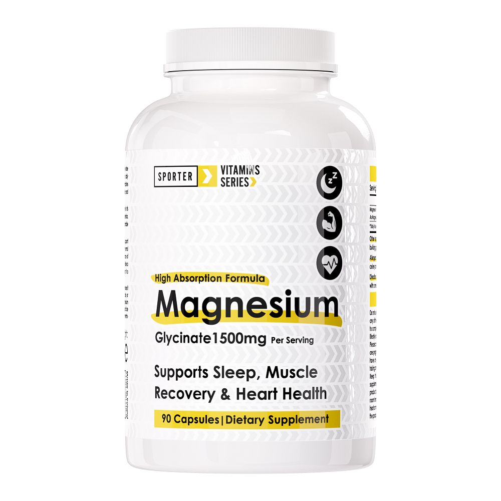 Sporter Magnesium Glycinate High-absorption Formula 1500mg Unflavored 90 cap
