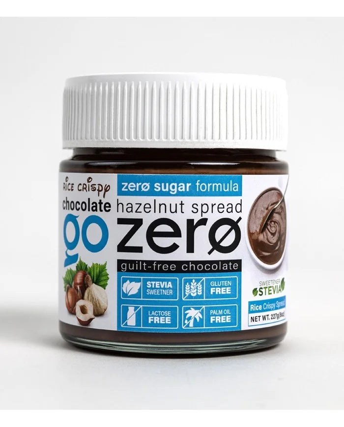 Go Zero Hazelnut Spread Rice Crispy Chocolate 227g