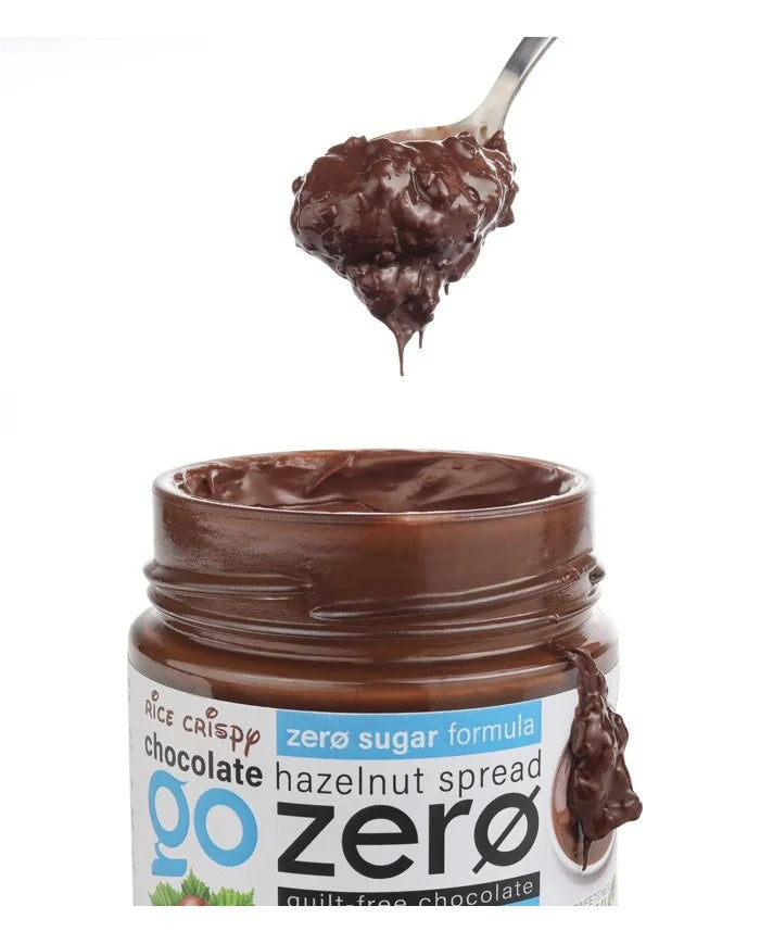 Go Zero Hazelnut Spread Rice Crispy Chocolate 227g