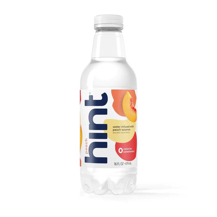 hint water peach 0 Calories 0 Sweeteners 474ml