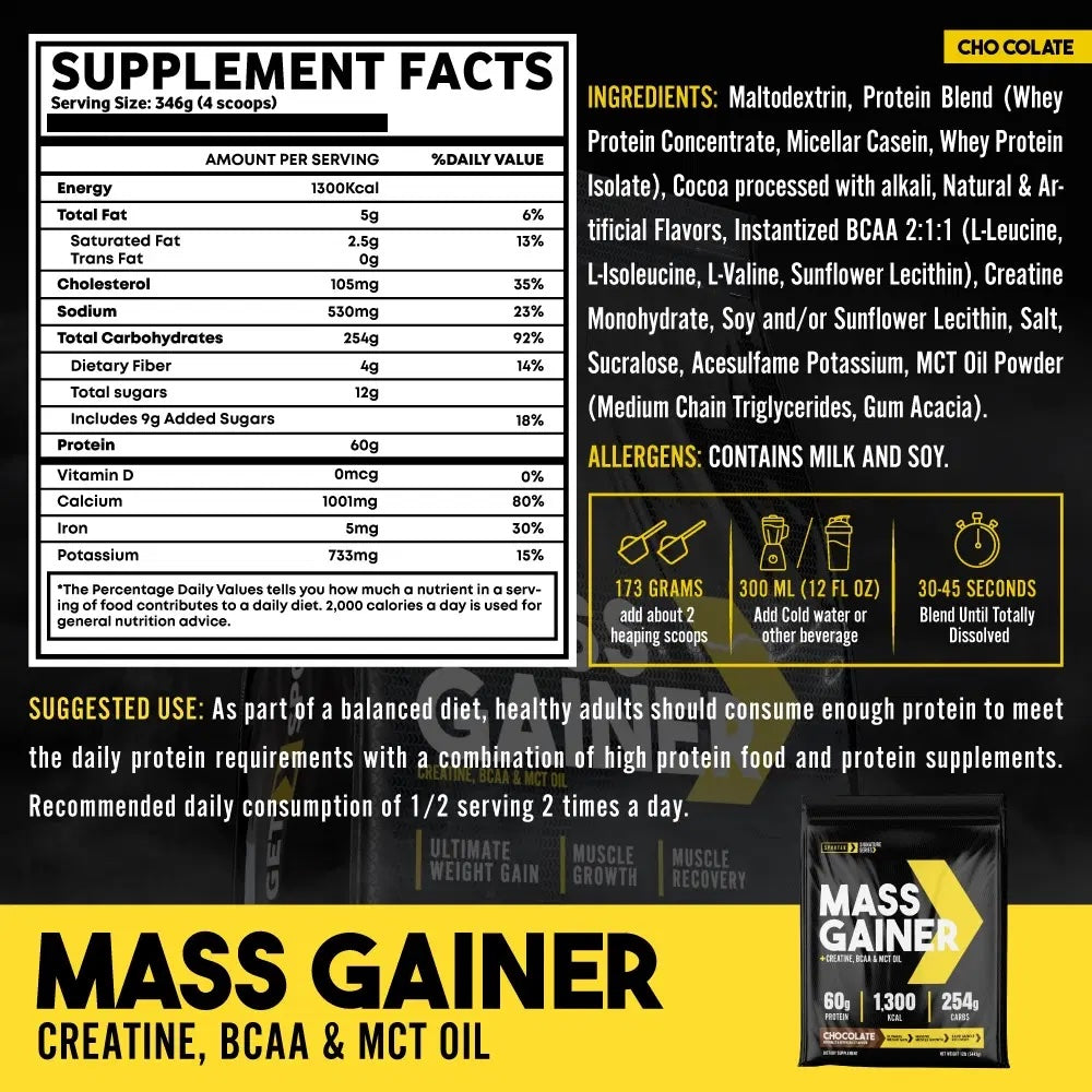 سبورتر، مكمل غذائي عالي البروتين لزيادة الكتلة العضلية مع الكرياتين وBCAA وزيت MCT بنكهة الشوكولاتة، 3175 جم