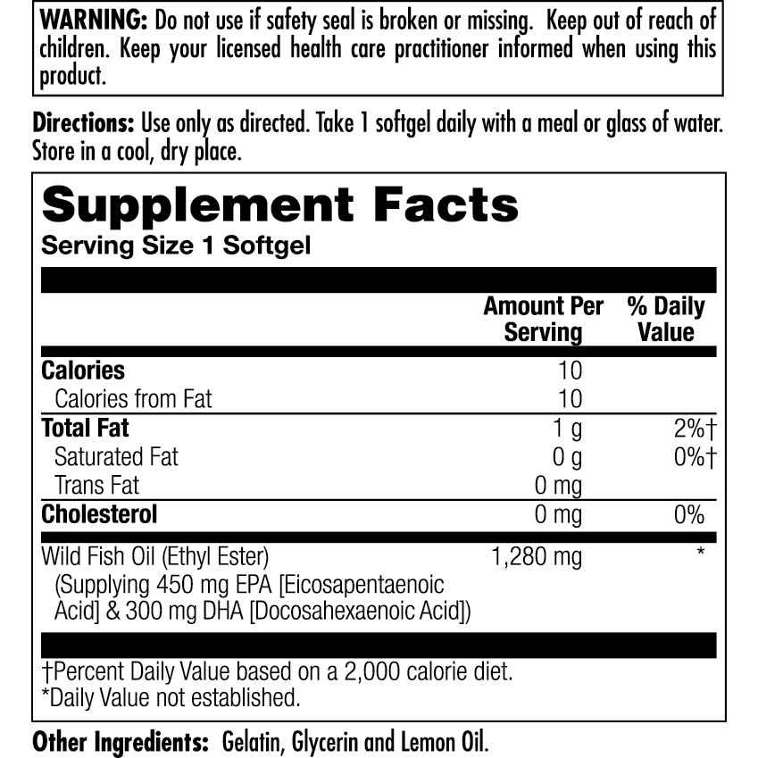 Kal Omega 3 450/300 60 Softgels