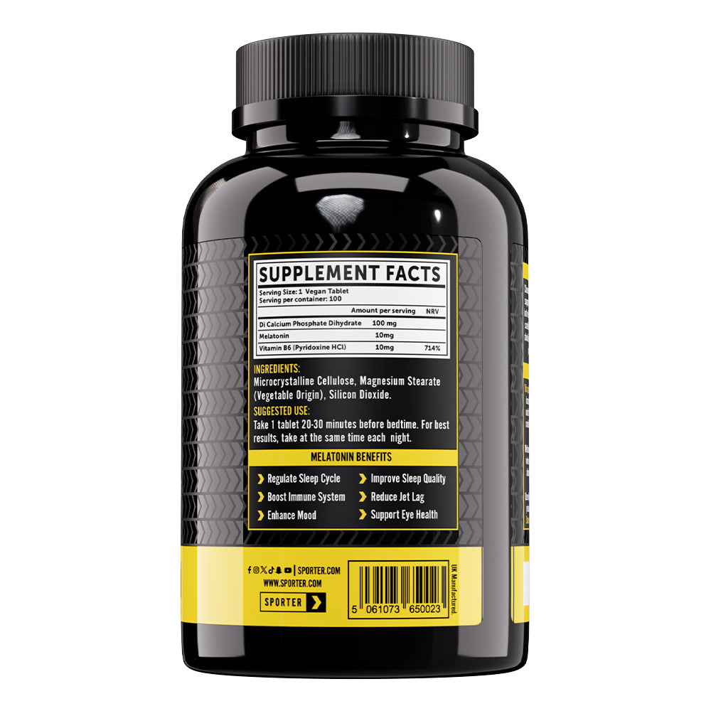 Sporter Melatonin Advanced Formula 10 mg 100 Vegan Tablets