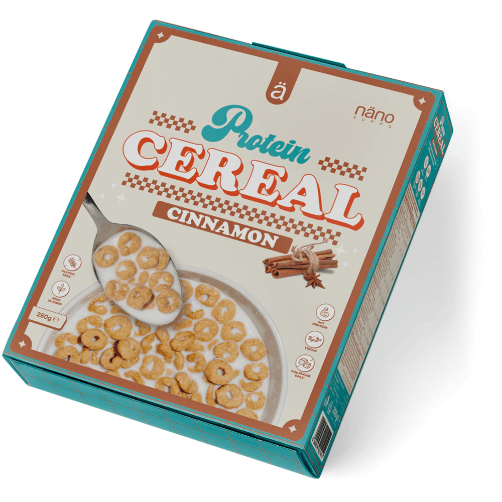 Nano Supps A Protein Cereal Cinnamon Vegan and Gluten-Free 250g