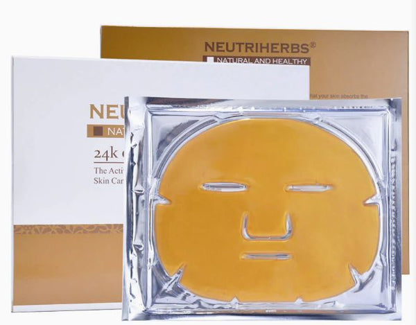 Neutriherbs Brand THE ACTIVE GOLD  Skin Care  24K Gold FACIAL Mask 3PCS