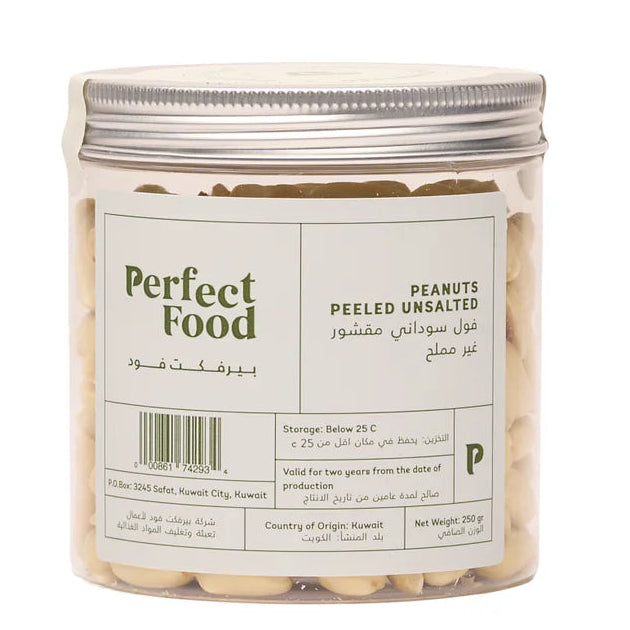 Perfect Food Peanuts Peeled Unsalted 250g