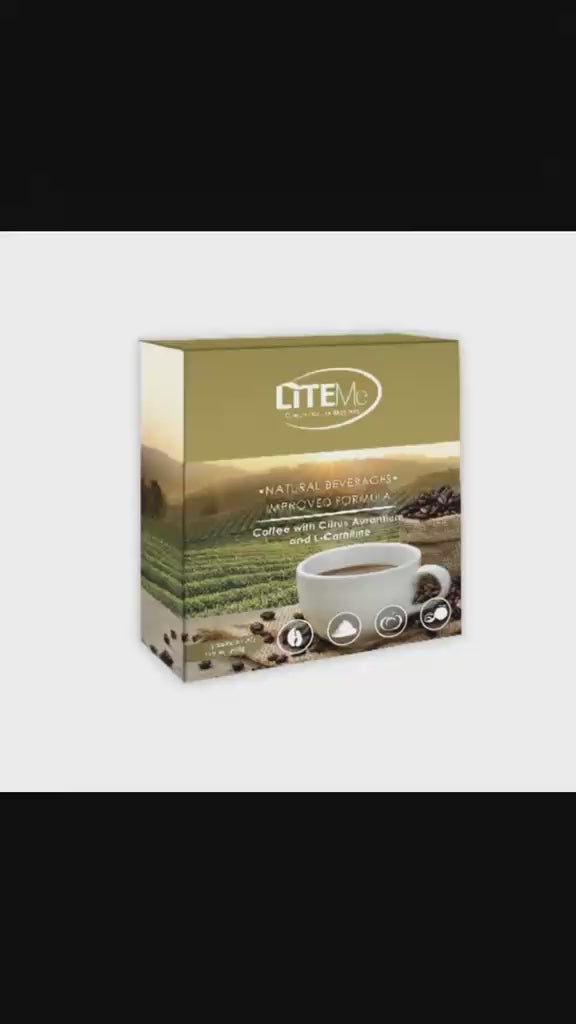 Load video: LiteMe Green Coffee with Citrus Aurantium &amp; L-Carnitine (12 Sachets)