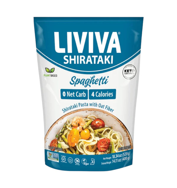 Liviva Organic Shirataki Spaghetti Pasta with Oat Fibre 400 g