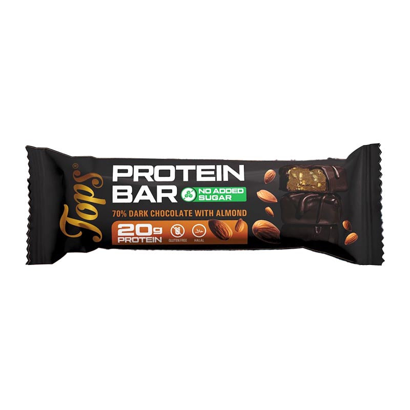 Tops Protein Bar Dark Chocolate & Almond 60g