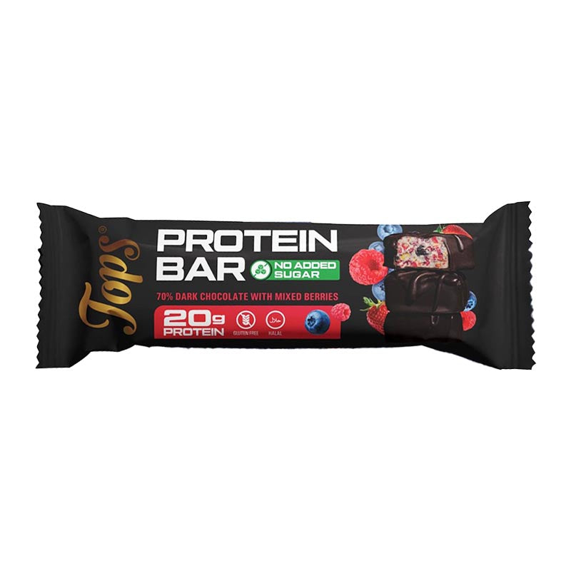Tops Dark Chocolate & Cranberry Protein Bar 60g